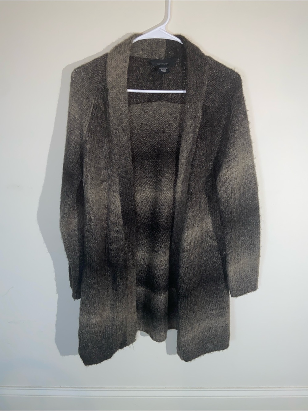 Karen Kane Cozy Open-Front Women's Cardigan Sweater - Brown Ombre Size S